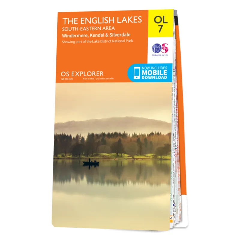 OS Explorer Map OL7 - Lake District South East